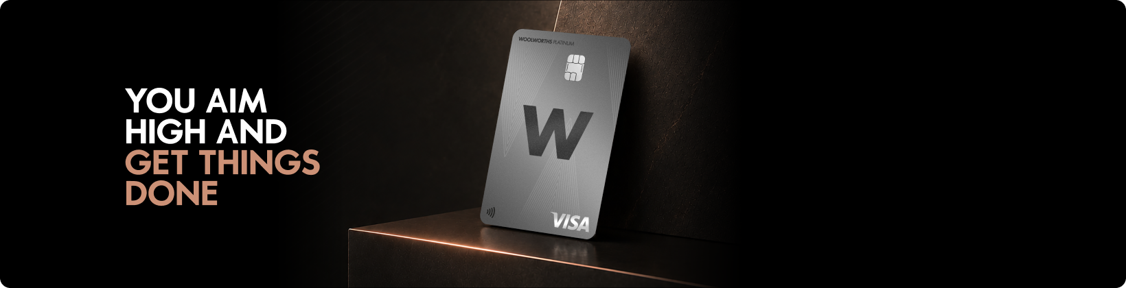 Woolworths Platinum Credit Card banner